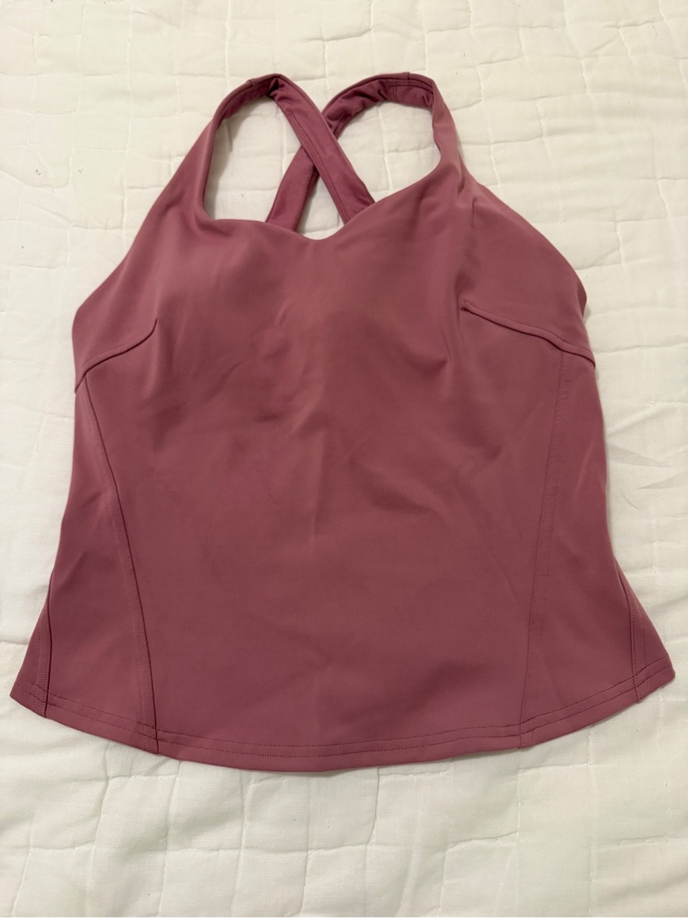 lululemon athletica Dusty Rose Cross-Back Tank Top